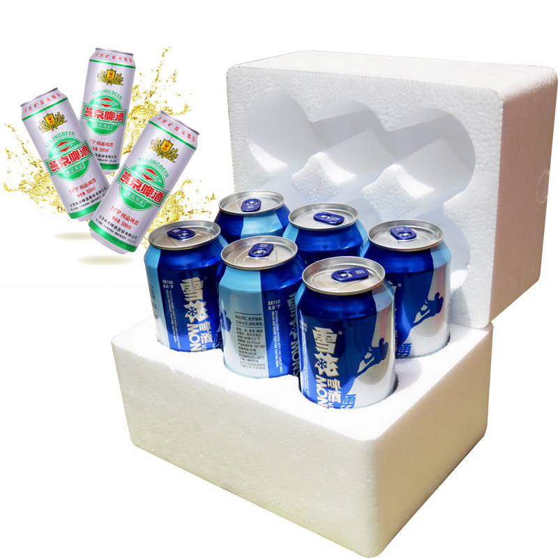 6听易拉罐24瓶可乐饮料快递打包泡沫箱8啤酒防摔撞运输保护包装盒