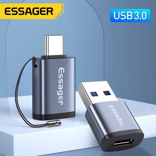 Essager Type-C OTG Adapter Type C USB C Male To USB 3.0 Female Converter For Macbook Xiaomi Samsung