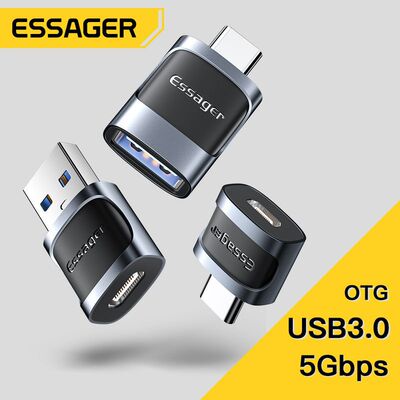 Essager OTG Type C To USB Micro USB To Type C Adapter