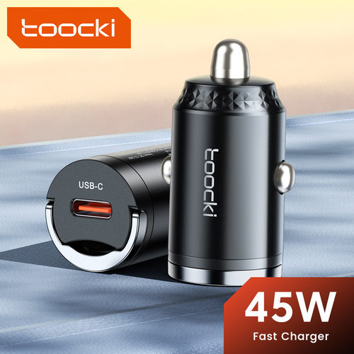 Toocki 45W Car Charger QC4.0 PPS Fast Charging Pull Ring Type C For iPhone 17 16 Xiaomi Samsung S24