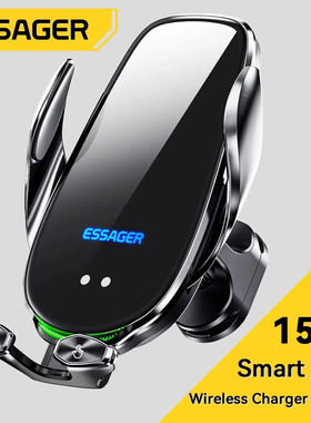 Essager 15W Car Wireless Charger Air Vent Mount For iPhone 14 13 12 11 Xiaomi Huawei Fast Charging