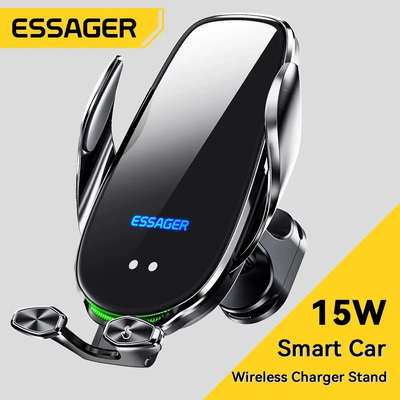 Essager 15W Car Wireless Charger Air Vent Mount For iPhone 14 13 12 11 Xiaomi Huawei Fast Charging