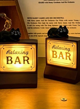 酒吧咖啡店氛围灯桌面摆件小夜灯