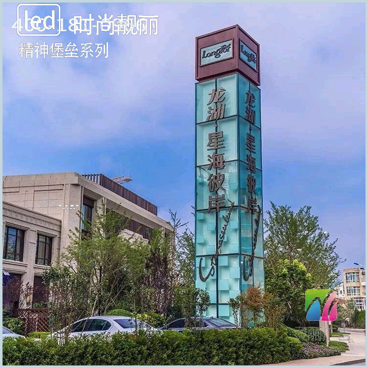 花园地产医院商业广场标识楼盘精神堡垒导向牌吊牌楼层索引立牌
