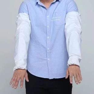 白色一次性无纺布防水套袖医用透气袖头护士手袖加长款覆透气膜SF