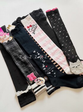 日系韩版长筒过膝袜大线复古麻花条纹高筒袜子菱格蝴蝶结女袜2#