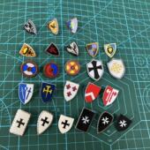 中古积木城堡骑士盾牌塑胶配件零件玩具