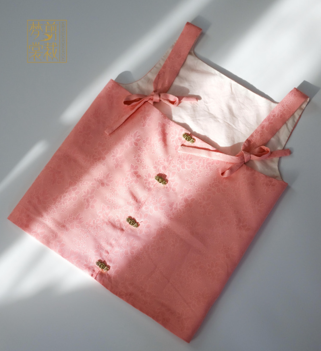 现货 主腰1号 明制汉服主腰暗纹提花女内搭吊带抹胸梦剪裳裁原创