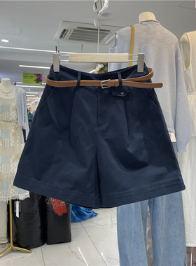 ICCIICC0424韩版高腰显瘦西装短裤女2025夏季新品a字百搭阔腿裤子