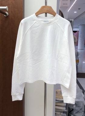RUNXI2772圆领插肩袖纯色长袖T恤女宽松百搭上衣2025秋季新款