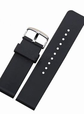 适配卡西欧精工橡胶硅胶防水 汗手表带12/14/16/18/20/22/24/26mm