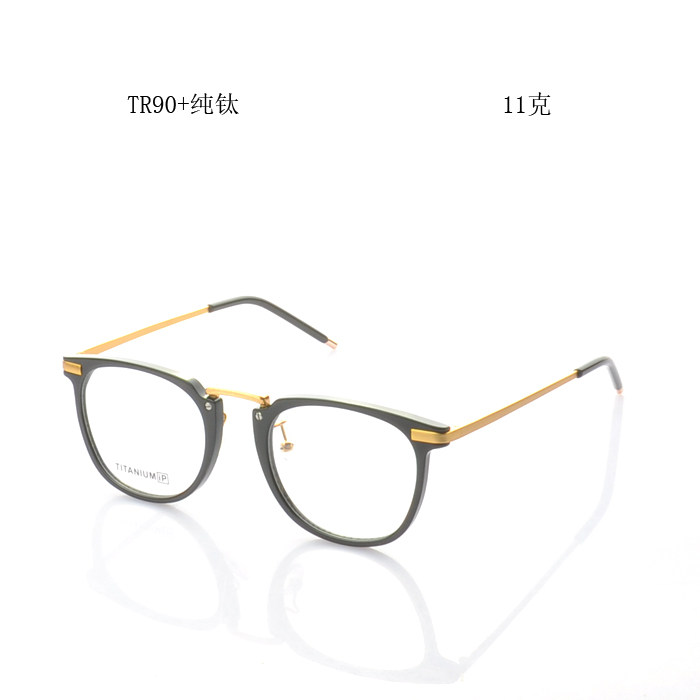 超轻板材眼镜架近视眼镜框男女成品眼睛框架TR90上平下圆记忆塑料