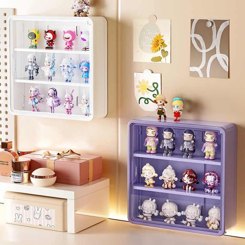 壁挂式盲盒展示柜收纳展示架