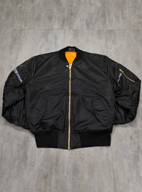 男女美式加厚工装飞行员夹克阿美咔叽MA1宽松短款嘻哈外套[421]