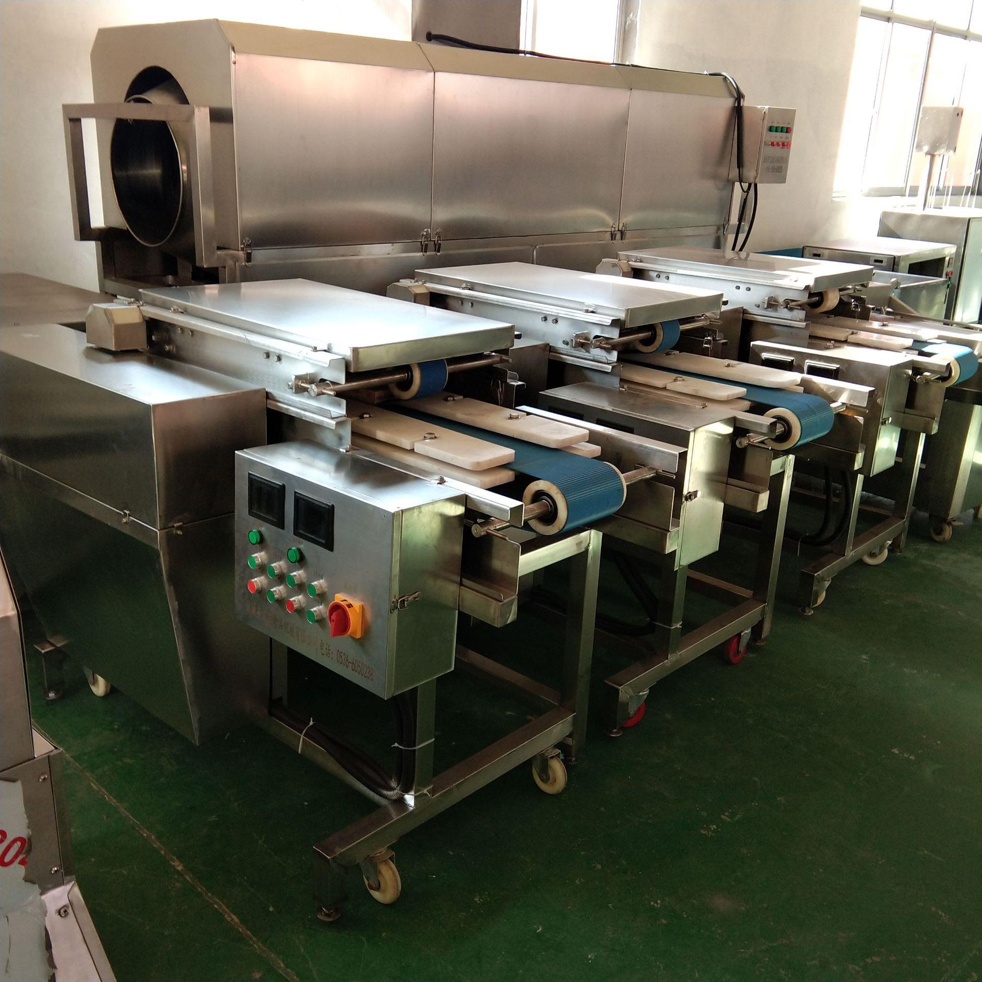 汇制造鸭康ERQ肉切片机 平胸行式里层脊肉片成型机 多鲜肉分片机