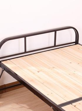 湖北汉折叠单人武床办公室午床床1休.2米STD-012双人木板实钢木床