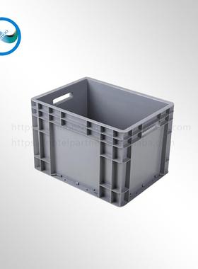 灰BMS色加厚配盖子欧标物塑料箱EU428可流收纳周转箱分类包装箱
