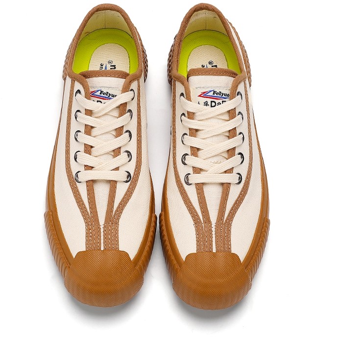 大孚飞跃德训鞋奶咖色久留米冈山