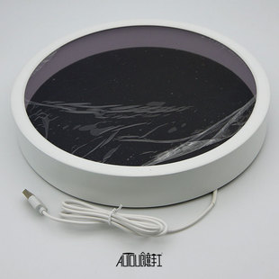 白色金属立体画框纸雕灯框圆形衍纸中空相框标本徽章石头装裱花框