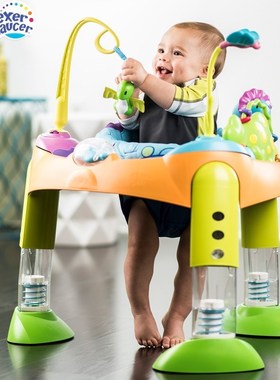 美国Evenflo宝宝跳跳椅婴儿健身架器早教游戏学习桌益智0-1岁玩具