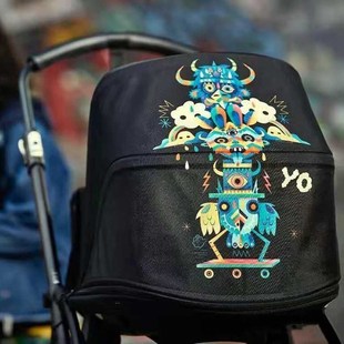 现货博格布Bugaboo Bee6 Bee5婴儿推车遮阳棚篷布怪兽斗蓬罩Bee3