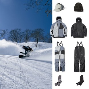 新款 雪峰Snow Peak x mountain of Moods联名 户外滑雪服饰帽