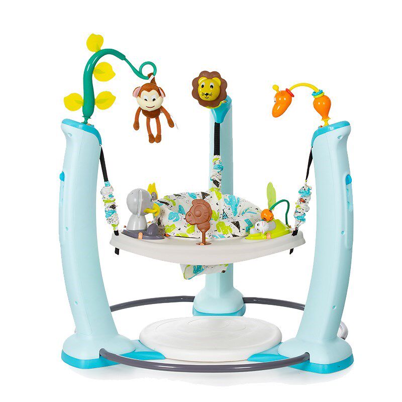 美国Evenflo婴儿跳跳椅健身架3-24月宝宝玩具蹦跳神器哄娃弹跳椅