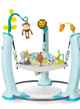 美国Evenflo婴儿跳跳椅健身架3-24月宝宝玩具蹦跳神器哄娃弹跳椅