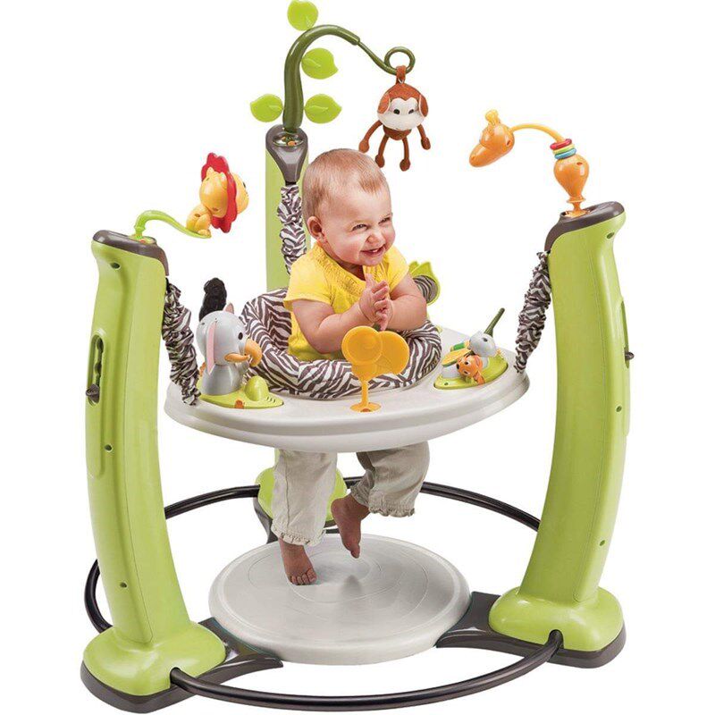 正品美国Evenflo婴儿跳跳椅健身架宝宝玩具弹跳哄娃神器3-18个月