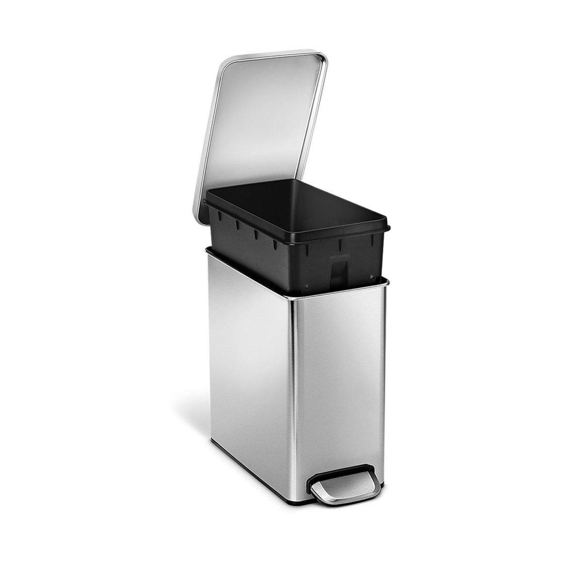 Simplehuman rofile step can 10升 轻奢高端不锈钢脚踏式垃圾桶