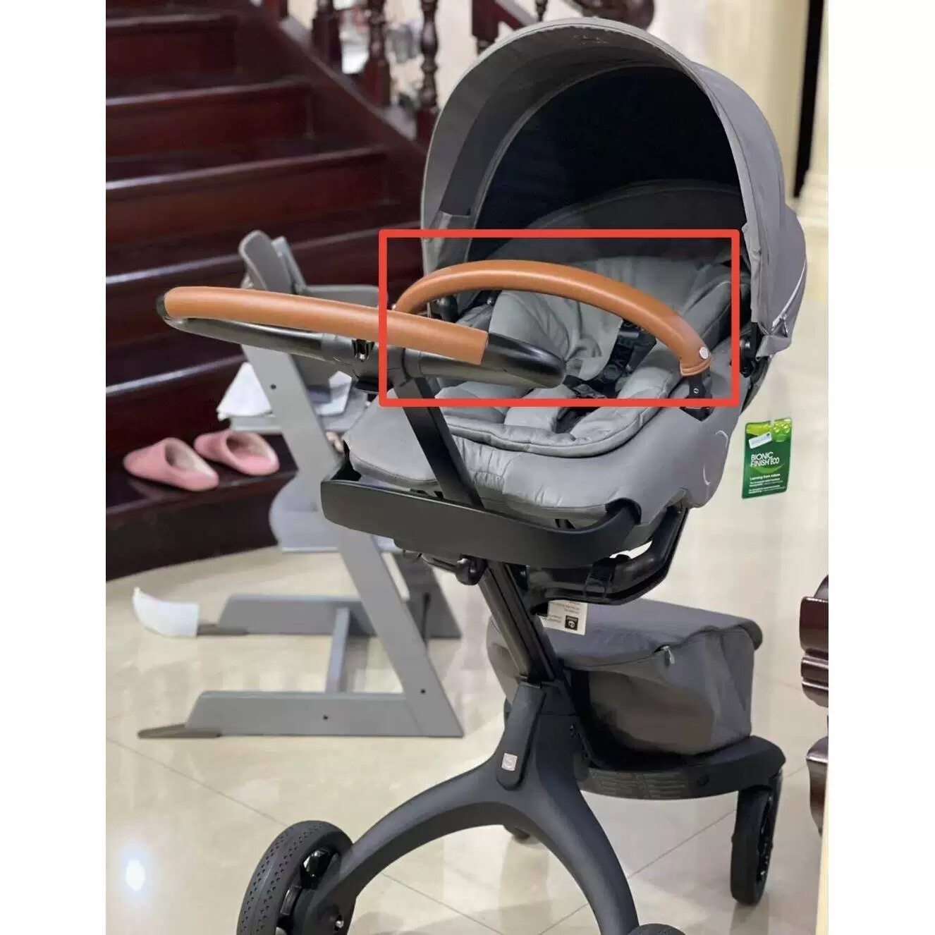stokke xplory v6 x婴儿车扶手把手睡篮扶手把手提手配件