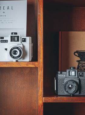 Holga 120GCFN相机 内置彩闪玻璃镜头黄色 红白漏光大师 复古相机