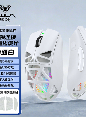 狼蛛SC620无线鼠标三模蓝牙轻量化RGB镂空电竞游戏办公滑鼠笔记本