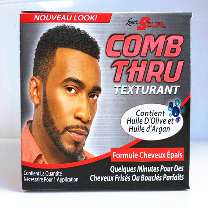 lusters s-curl combe thru texturant即梳即卷男士卷发膏黑人卷