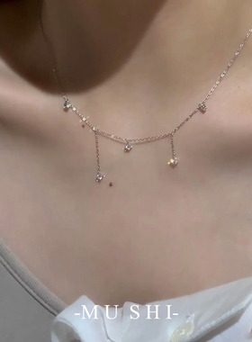 锁骨链ins风饰品新款叠戴镀18K金