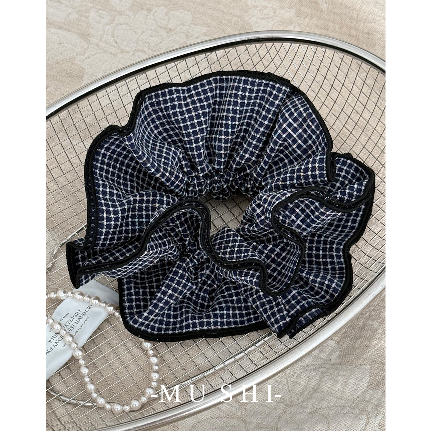 【木石有言】赵露思同款黑边格纹多层大肠发圈韩系氛围发绳复古女,饰品/流行首饰/时尚饰品新,发饰,淘宝优惠券,粉丝福利购,淘宝优惠卷