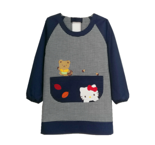 围裙成人罩衣店员服日本居家服厨房时尚 包邮 女创意长袖 反穿衣 韩版