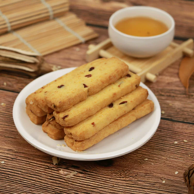 潮汕饼干夹蔓越莓干坚果曲奇代餐午后茶鲜牛奶巴旦木曲奇饼干