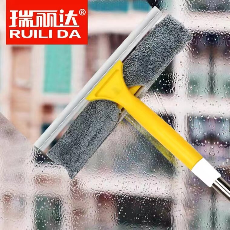 瑞丽达擦玻璃器伸缩杆双面擦窗器玻璃刮水器玻璃刷工具玻璃清洁器