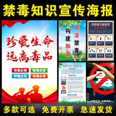 禁毒控毒知识宣传海报