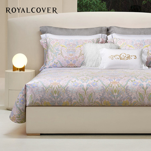 ROYALCOVER/罗卡芙欧式新疆长绒棉全棉贡缎印花四件套 伊斯花园