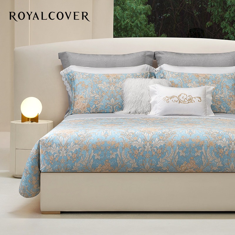 ROYALCOVER/罗卡芙经典欧式全棉长绒棉活性印花三/四件套 卡尔维