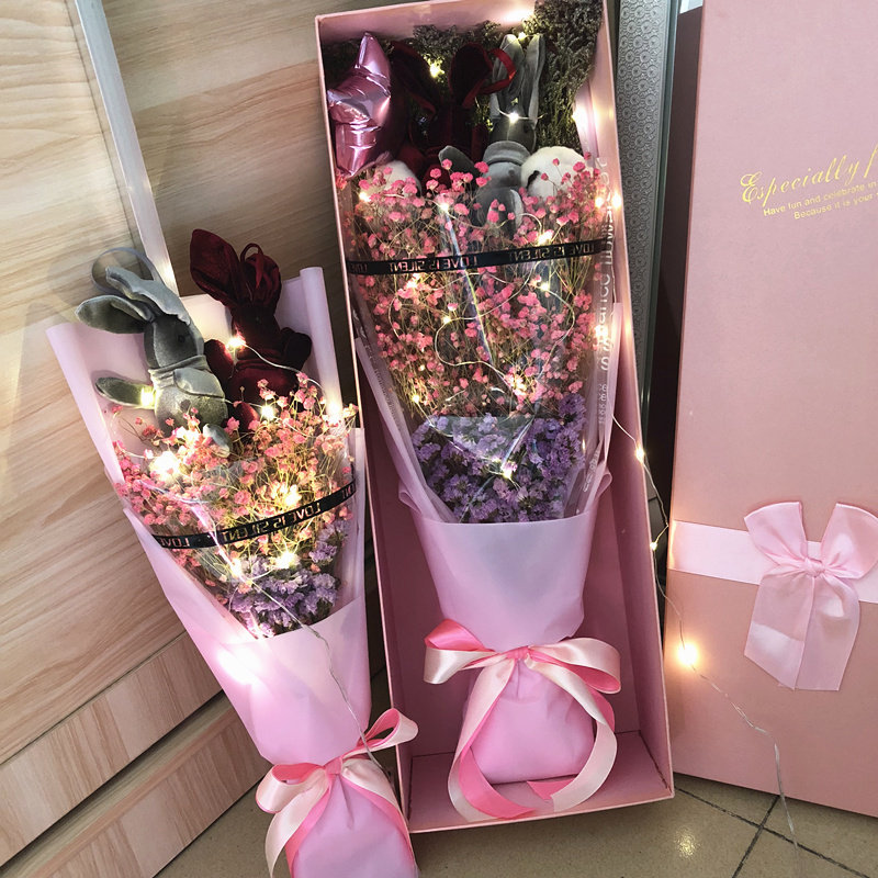 許願兔ins花束少女心永生花滿天星幹花生日禮物聖誕節520節畢業在類目 家居飾品, 花瓶/花器/仿真花/仿真飾品, 乾花/花瓣/乾花包/幹樹枝中 - 來自Buy2taobao.com提供專業的淘寶代購服務