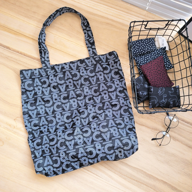 外贸欧美高颜值折叠便携时尚环保大容量轻便尼龙超市购物袋买菜包,收纳整理,购物袋/环保袋/帆布袋,淘宝优惠券,粉丝福利购,淘宝优惠卷