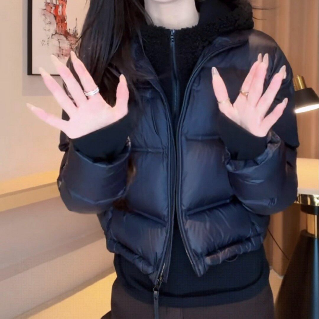 2025巨好看的棉袄厚实保暖棉服女冬装新款黑色复古夹棉外套厚棉服