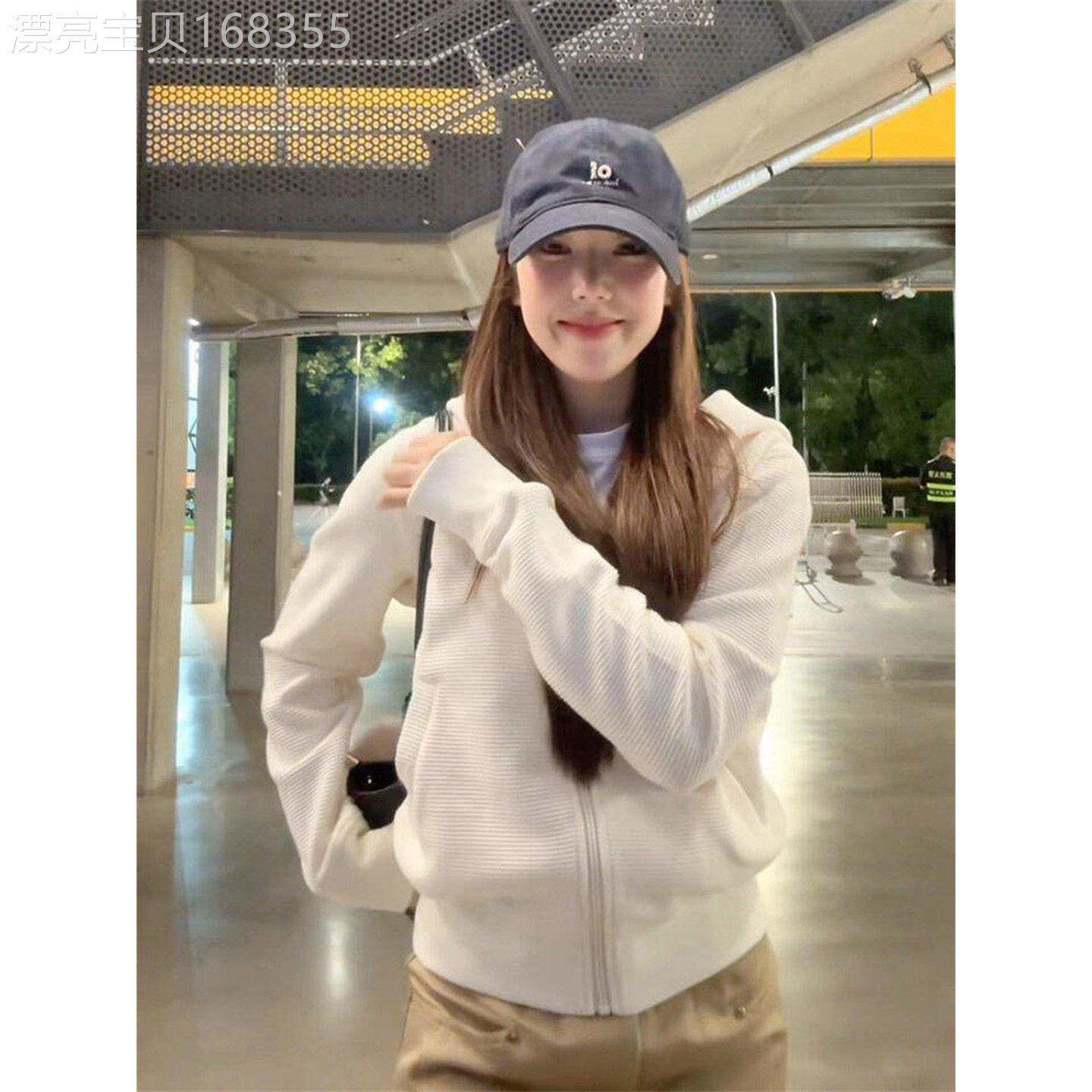 开衫连帽卫衣女春秋季2026新款大码胖MM韩式拼接百搭拉链休闲上衣