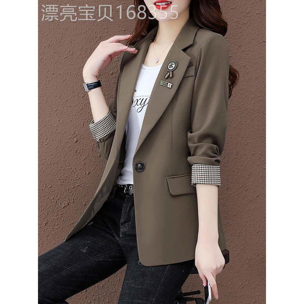 西装外套女士2025春秋新款韩版修身小西服高级感时尚气质休闲上衣