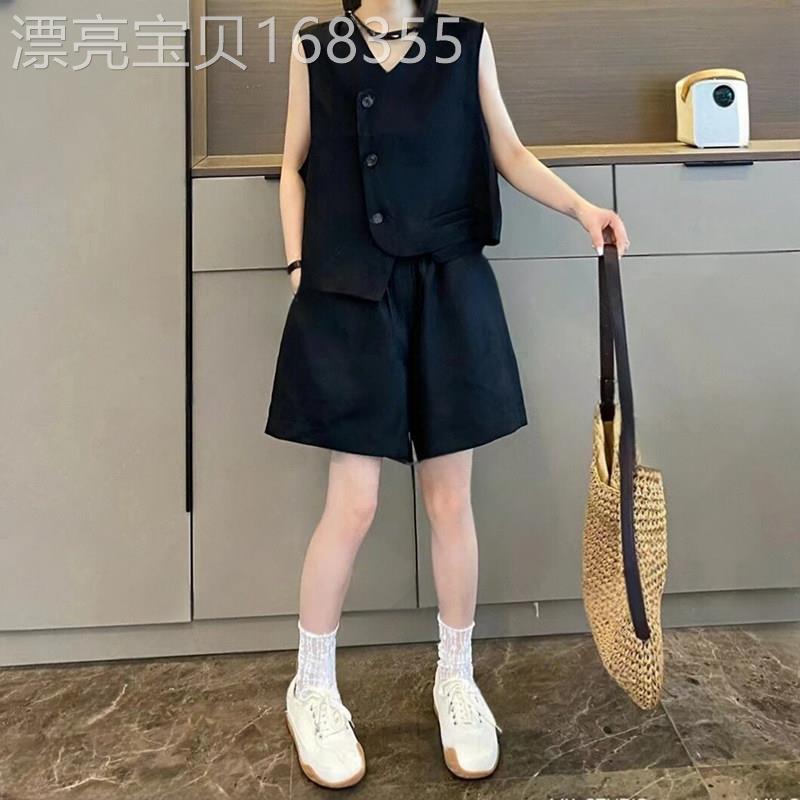 潮牌高级时髦套装2026夏季新款大码胖MM气质通勤别致优雅两件套女