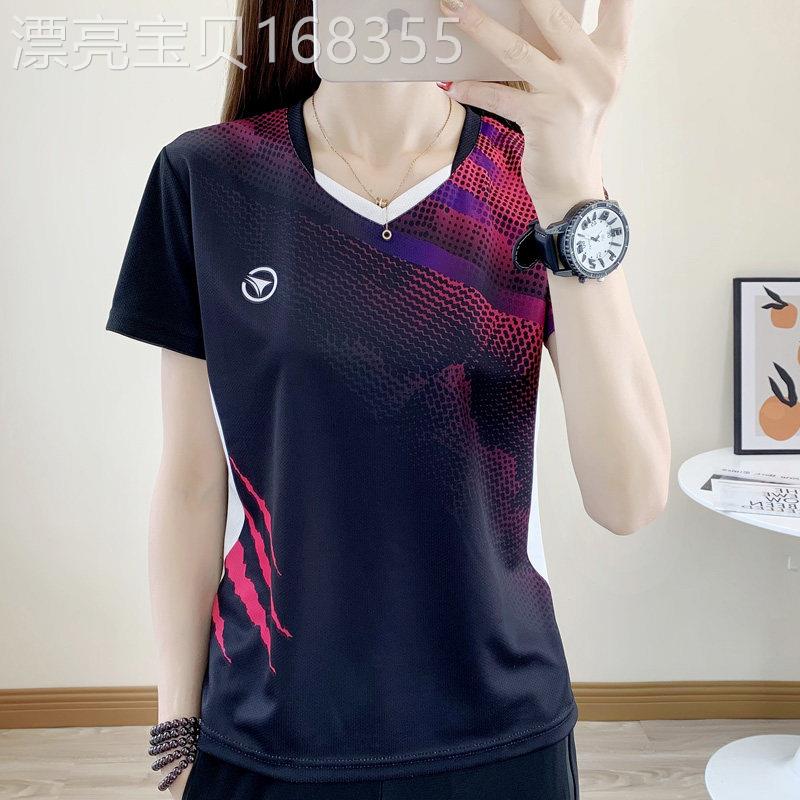 潮牌速干衣女夏季户外徒步健身锻炼球衣透气运动短袖t恤衫快干服