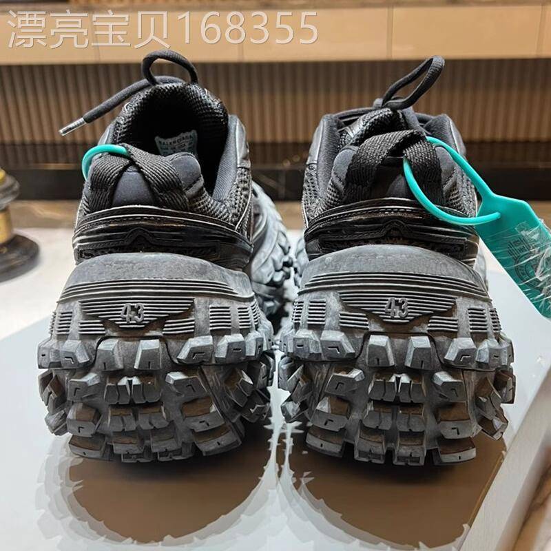 【高品质】巴黎轮胎鞋爆款增高男款女休闲厚底复古黑武士老爹鞋潮
